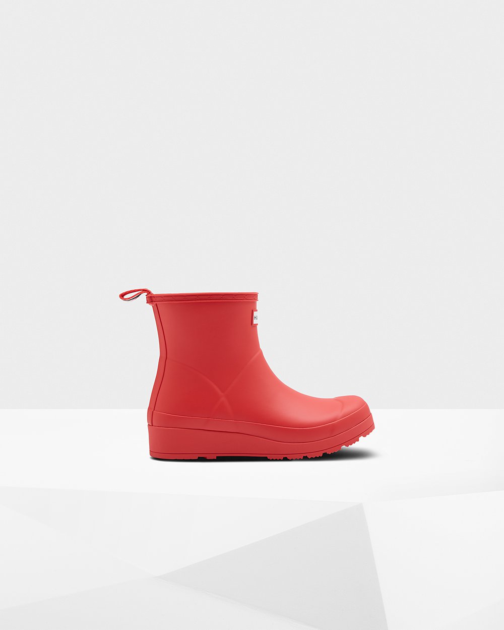 Hunter Mujer Original Short Rain - Play Botas Rojas - 203-CDZTJF